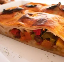 Deliciosa coca vegana de verduras