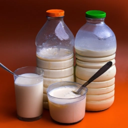 Imagen mostrando una variedad de alternativas a la leche animal, como leches vegetales y bebidas no lácteas.