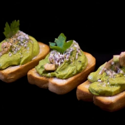 Tostadas veganas con delicioso tofu y cremoso aguacate